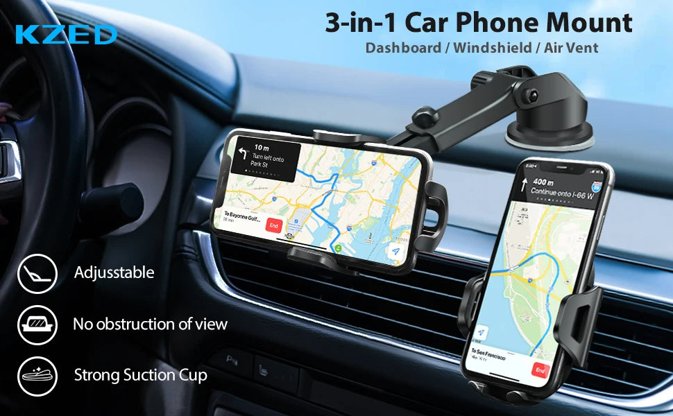 New Sucker Car Phone Holder Mobile Phone Holder Stand in Car No Magnetic GPS Mount Support For iPhone 11 Pro Xiaomi Samsung
