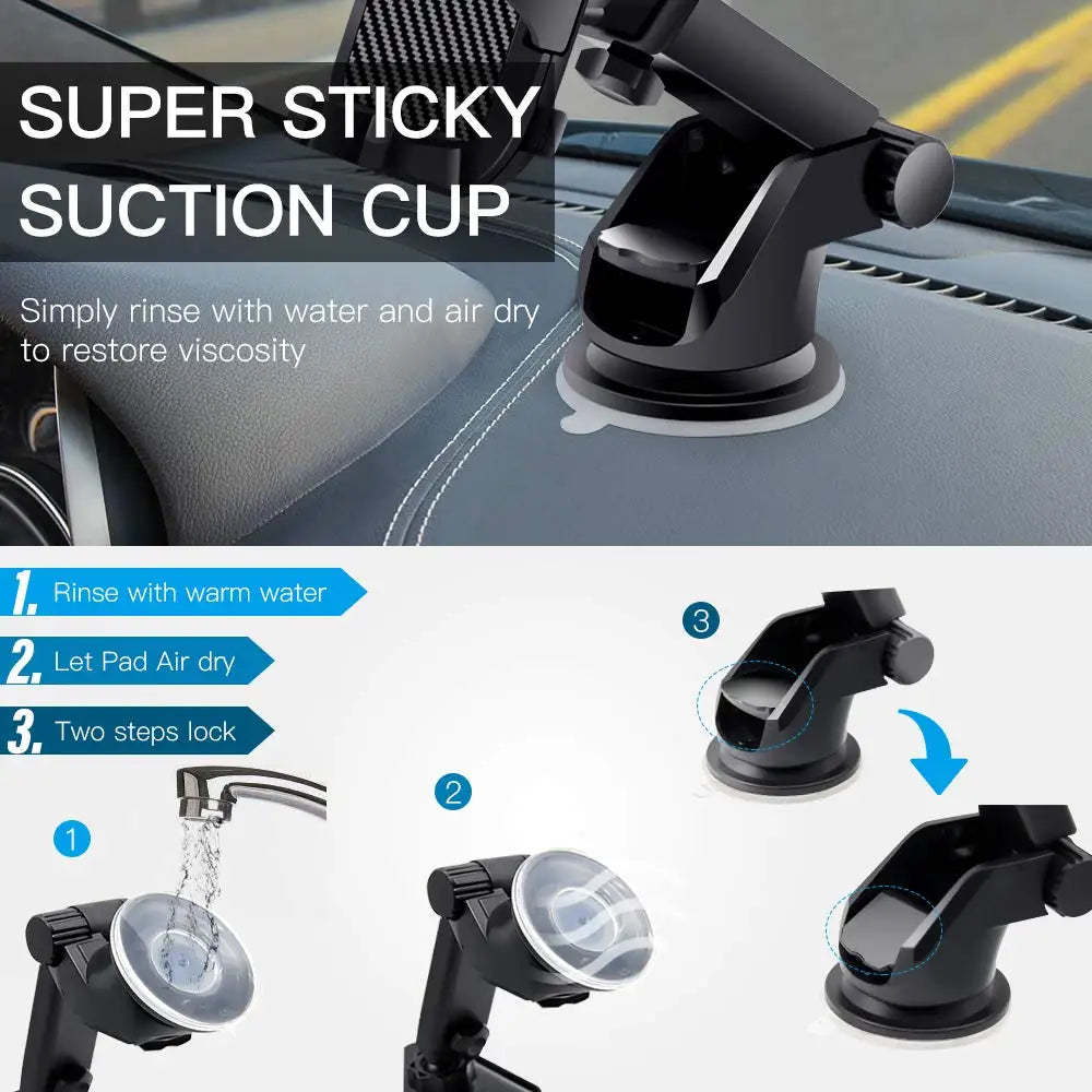 New Sucker Car Phone Holder Mobile Phone Holder Stand in Car No Magnetic GPS Mount Support For iPhone 11 Pro Xiaomi Samsung