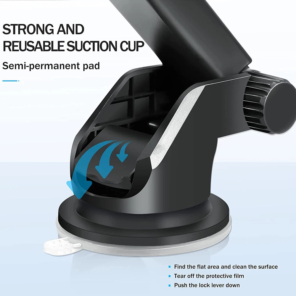 New Sucker Car Phone Holder Mobile Phone Holder Stand in Car No Magnetic GPS Mount Support For iPhone 11 Pro Xiaomi Samsung