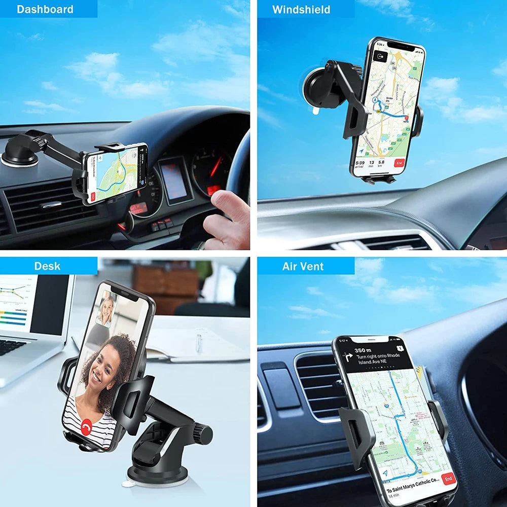 New Sucker Car Phone Holder Mobile Phone Holder Stand in Car No Magnetic GPS Mount Support For iPhone 11 Pro Xiaomi Samsung