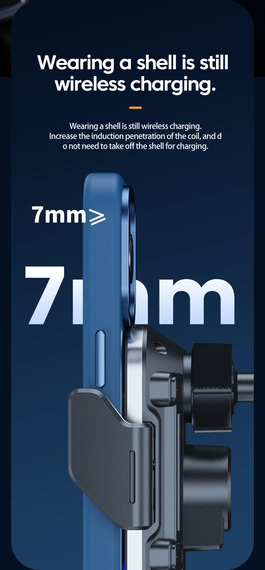 UYUXIO Wireless Car Charger Super Fast Charging Auto Clamping Air Vent Car Phone Holder for iPhone 16 15 14 Pro Max Samsung