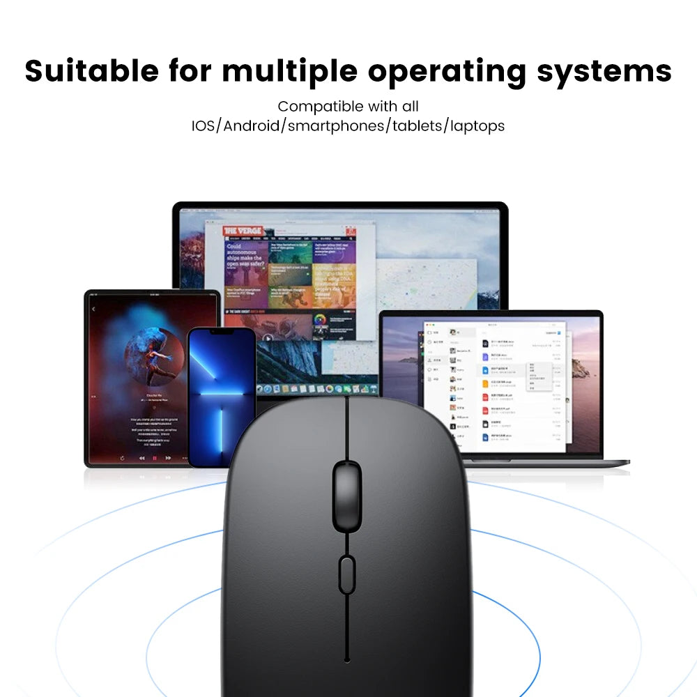 Rechargeable Wireless Mouse Bluetooth Mouse Computer Ergonomic Mini Usb Mause 2.4Ghz Silent Macbook Optical Mice For Laptop Pc