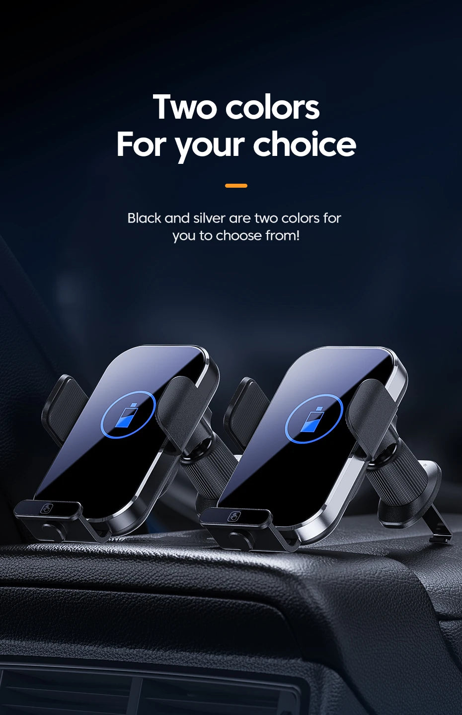 66W Wireless Car Charger Air Vent Auto Clamping Super Fast Charging Station Car Phone Holder for iPhone 15 14 13 12 Samsung
