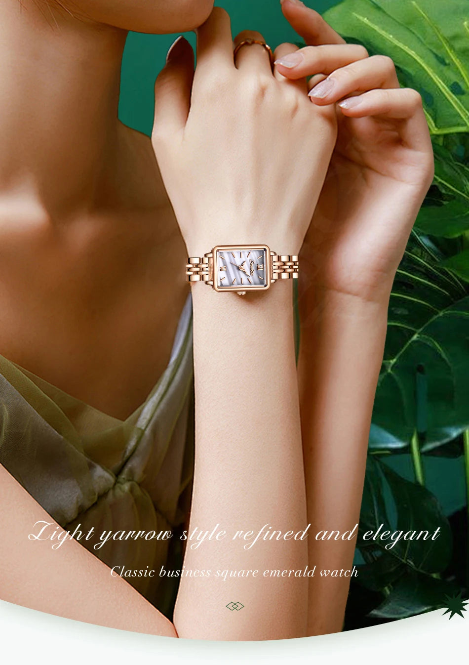 LIGE Sunkta Elegant Quartz Women Watch Simple Stainless Steel Strap Simple Square Dial Luxury Slim Fashion Casual Ladies Watches