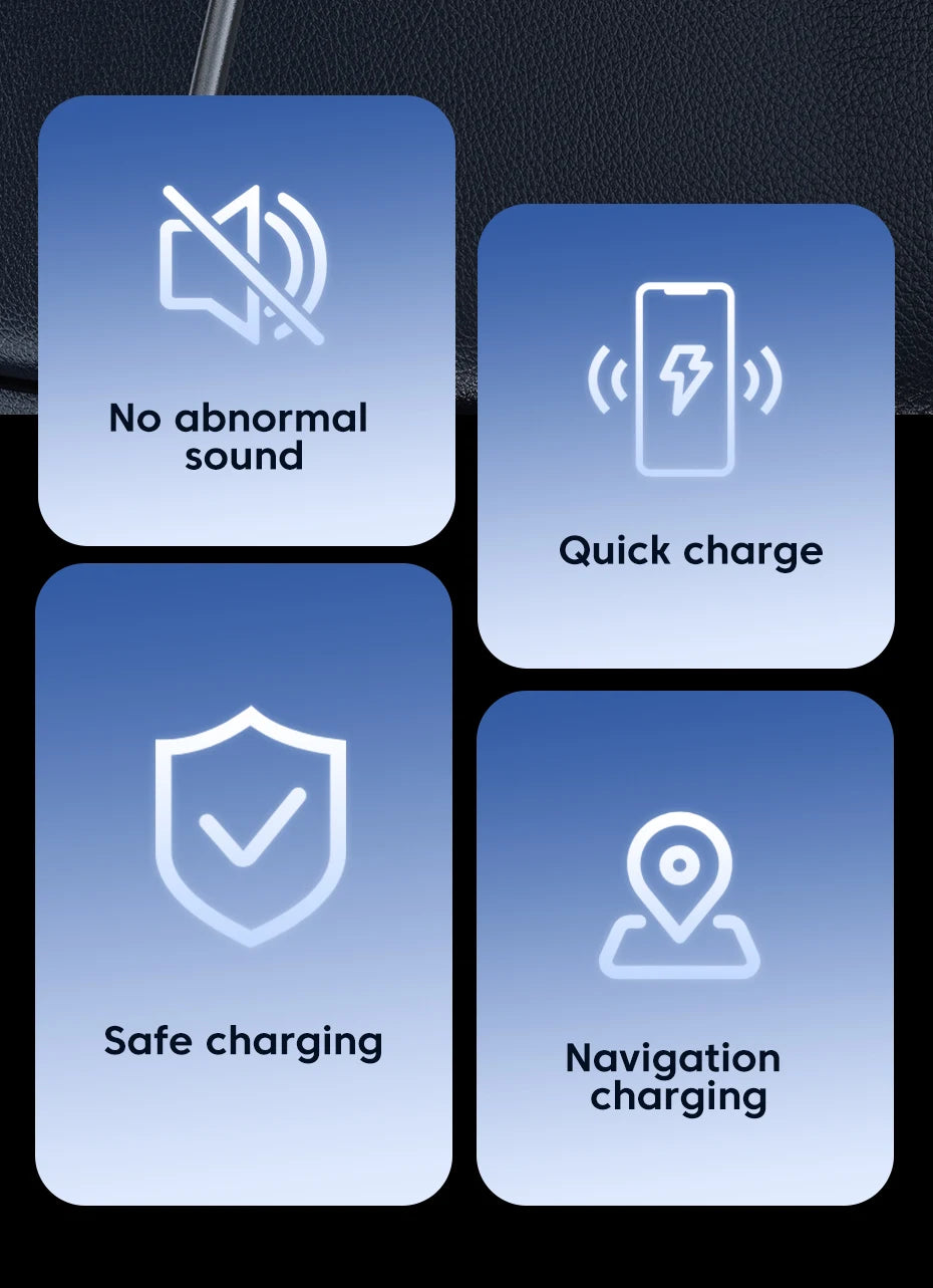 66W Wireless Car Charger Air Vent Auto Clamping Super Fast Charging Station Car Phone Holder for iPhone 15 14 13 12 Samsung