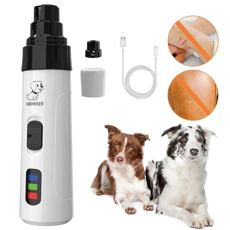 Painless Electric Dog Nail Grinder for Small Large Dog Cat Nail Clippers Pet Paws Nail Grooming USB Charging Trimmer Pet Supplie