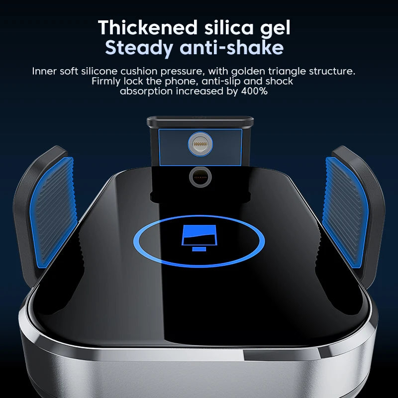 66W Wireless Car Charger Air Vent Auto Clamping Super Fast Charging Station Car Phone Holder for iPhone 15 14 13 12 Samsung