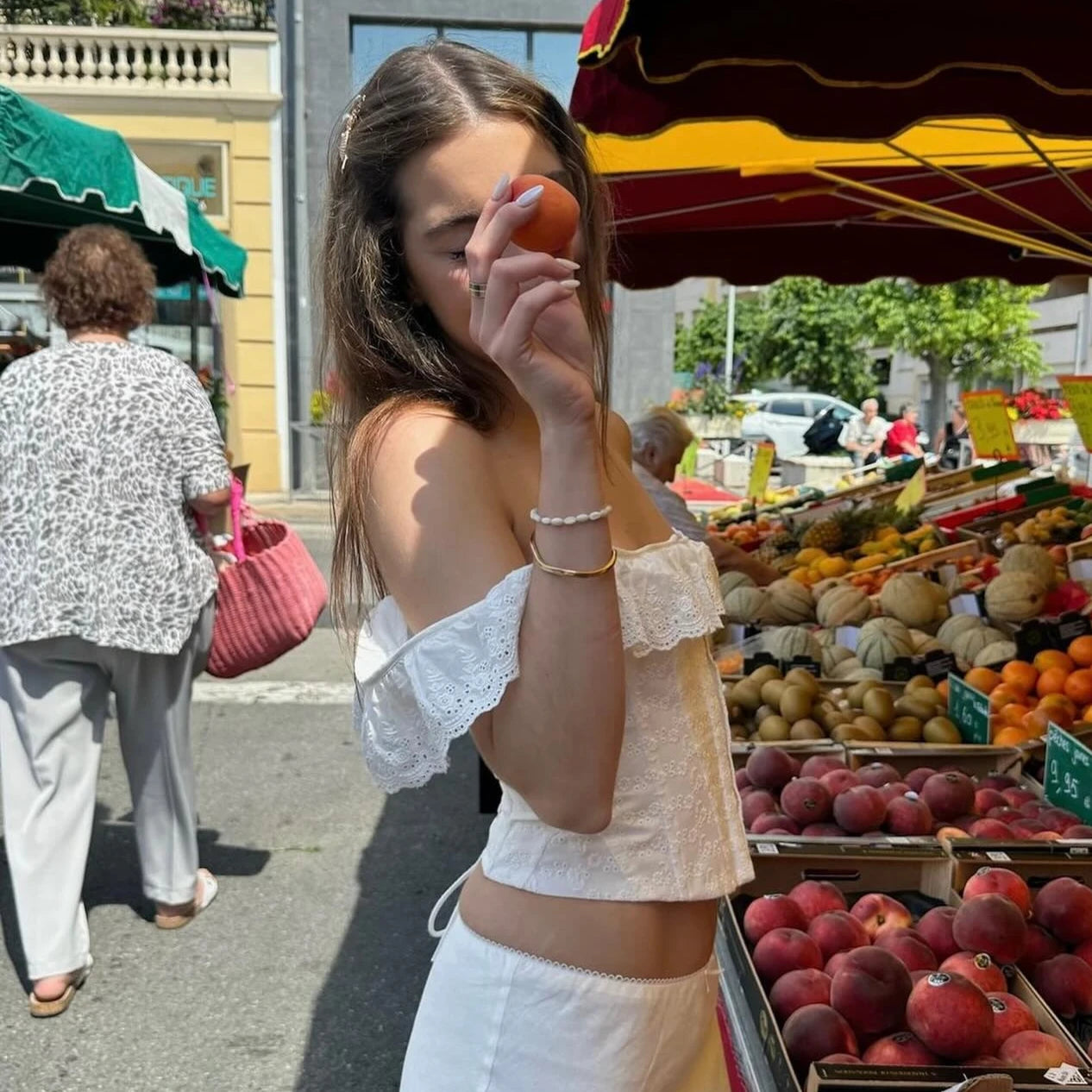 Mingmingxi Summer White Corset Top Sexy 2024 New Arrivals Summer Crop Top Women Lace Up Tanks Top
