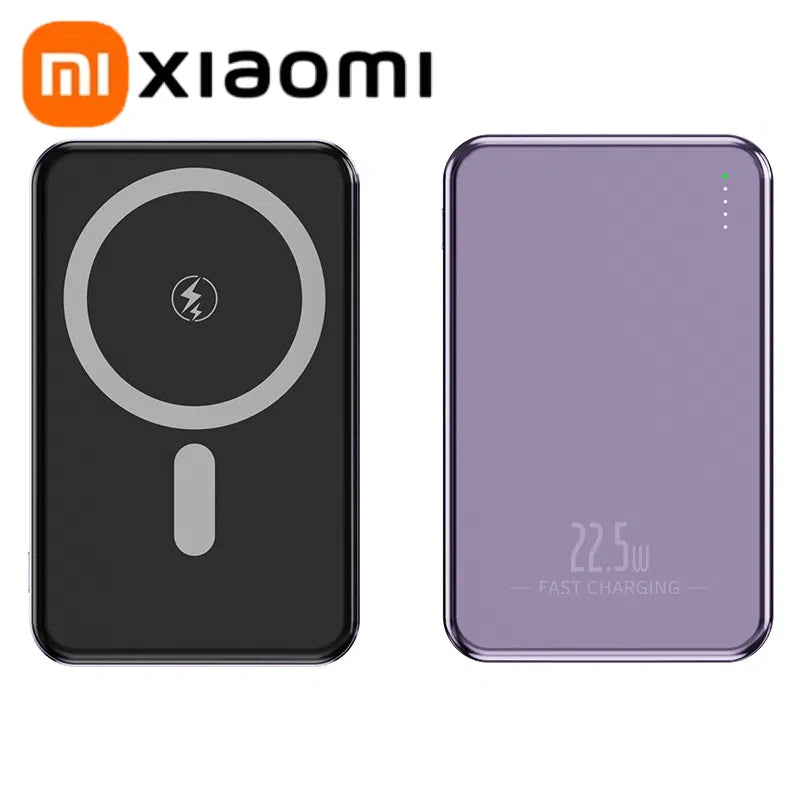 Xiaomi Ultra Slim Power Bank Mac Fast Charge Auxiliary Battery 50000mAh Magnetic Magnet Wireless Charging For IPhone Samsung