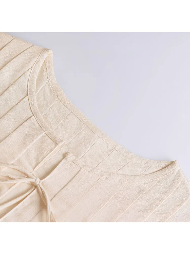 Tossy White Bandage Ribbed Tank Top Shirts For Women Hollow Out Sleeveless Slim Summer Fashion Vest Women's Lace-Up Vest Y2k Top