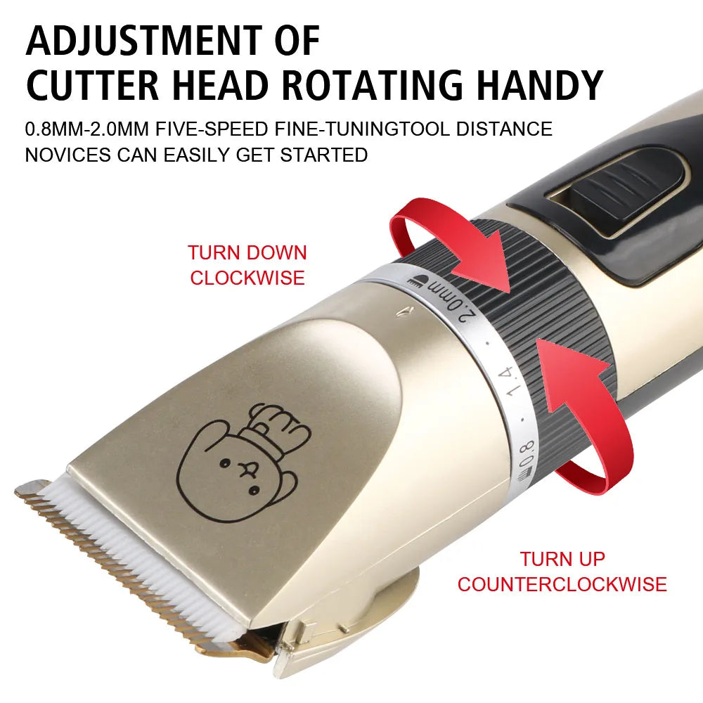 Pet Hair Clipper Haircut Trimmer Shaver Set For Rabbit Dog Cat Puppy Grooming Clipper Cutter Pet Supplies Electric Scissors