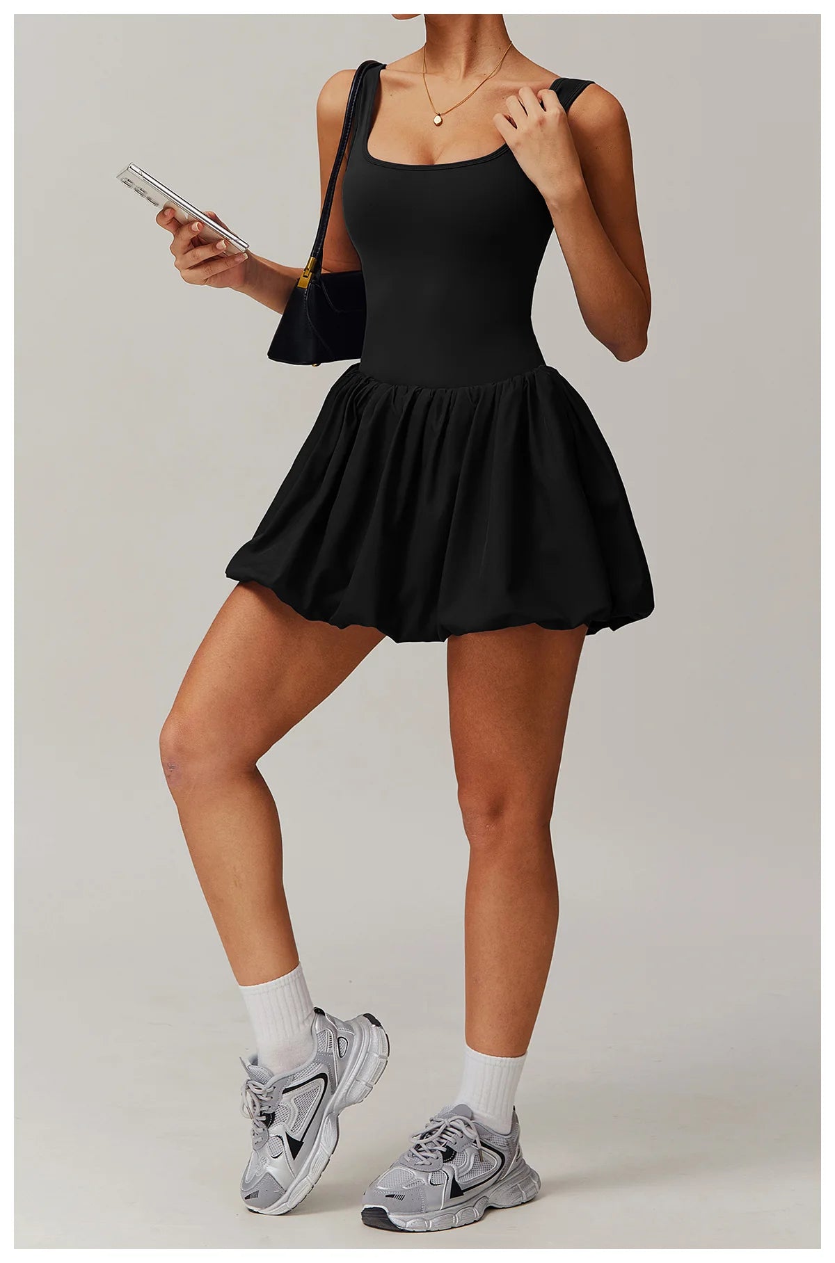New Fake Two-piece Sports Dress Women's Anti Glare Yoga Jumpsuit Outdoor Running Fitness Tennis Skirt Workout Rompers Yoga Set