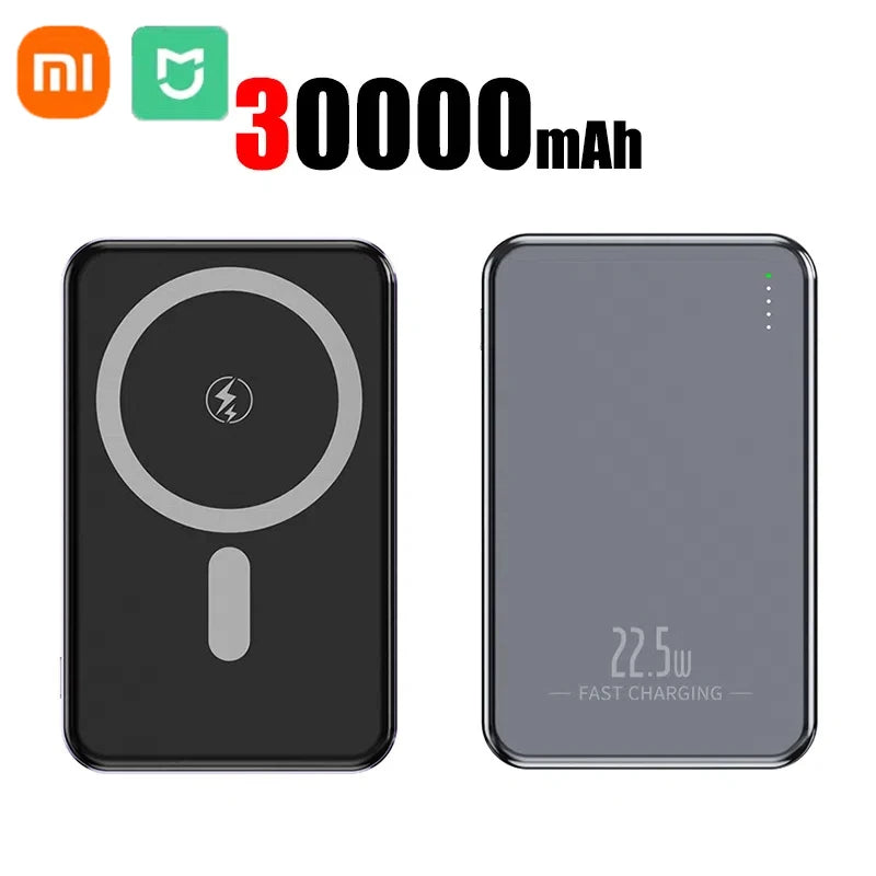 Xiaomi Ultra Slim Power Bank Mac Fast Charge Auxiliary Battery 50000mAh Magnetic Magnet Wireless Charging For IPhone Samsung