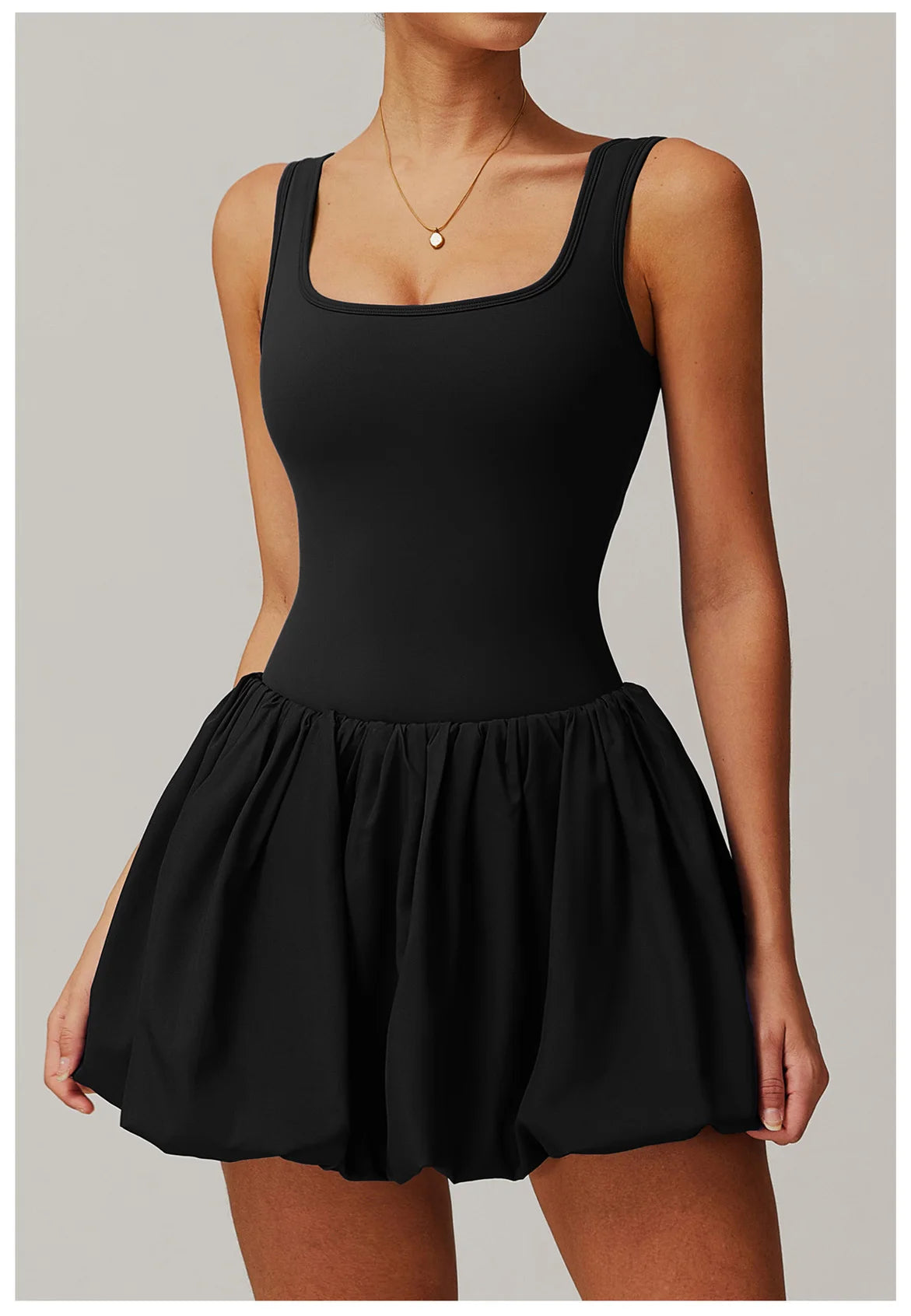 New Fake Two-piece Sports Dress Women's Anti Glare Yoga Jumpsuit Outdoor Running Fitness Tennis Skirt Workout Rompers Yoga Set