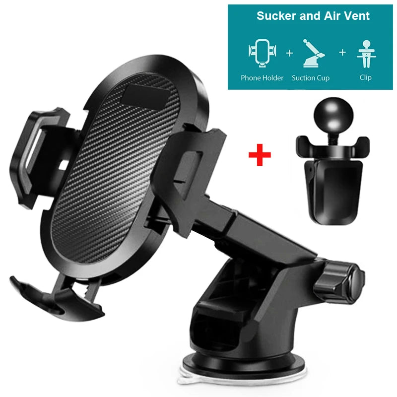 New Sucker Car Phone Holder Mobile Phone Holder Stand in Car No Magnetic GPS Mount Support For iPhone 11 Pro Xiaomi Samsung