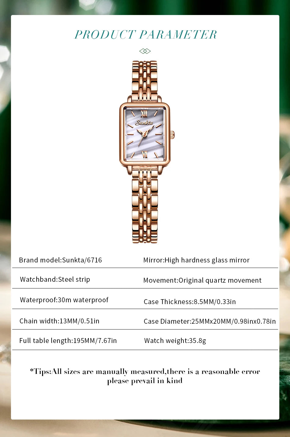 LIGE Sunkta Elegant Quartz Women Watch Simple Stainless Steel Strap Simple Square Dial Luxury Slim Fashion Casual Ladies Watches