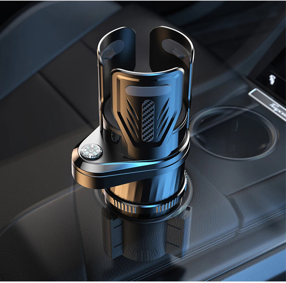 SEAMETAL 2 IN 1 Car Cup Holder Expander Adapter Base Vehicle Drinking Bottle Phone Organizer for Auto Car Styling Accessories