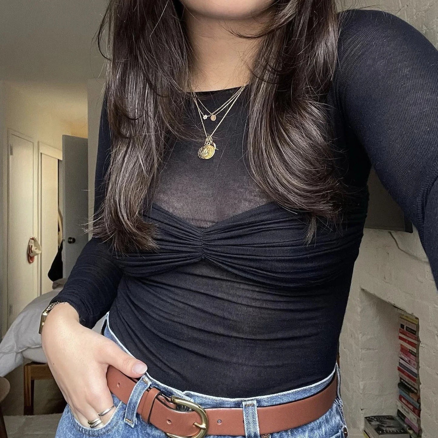 Mozision See Through Mesh Crop Top Women Pullovers Strapless Short Knit Cropped Tops Ladies Tee Shirt Sexy Off-shoulder T-shirt