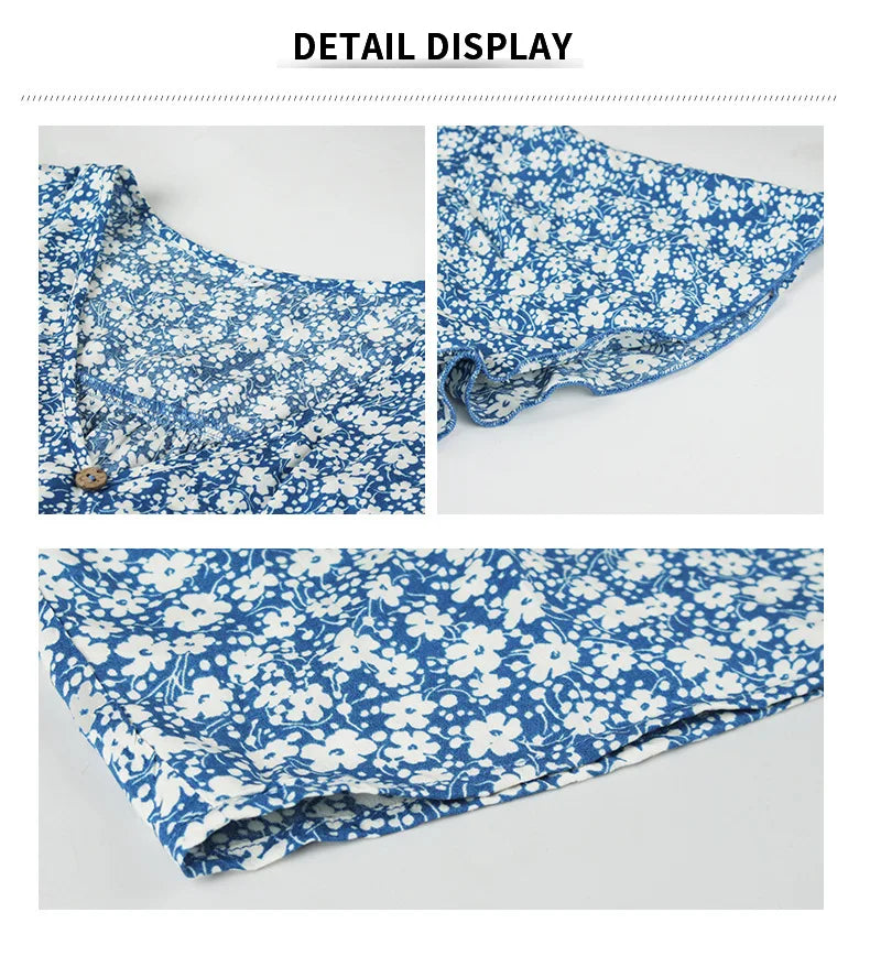 Vintage Floral Dresses for Women Elegant Loose New Slit Dress Summer Beach Holiday Leisure Long Dresses High Waist Print Vestido