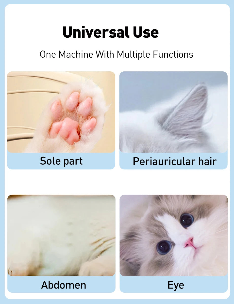 ROJECO Dog Hair Trimmer Professional Pet Foot Hair Trimmer Dog Grooming Clippers for Dogs Haircut Hair Cutting Electric Shaver