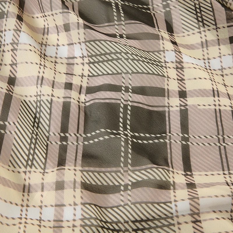 IAMHOTTY Plaid Print Camisole Vintage Contrast Color Tie-up Bow A-line Crop Top Y2K Aesthetic V-neck Corset Cute Holiday Outfits