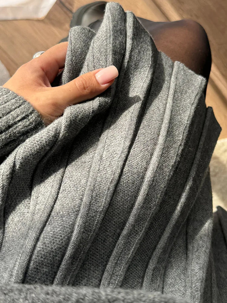 Spring Knit White Mini Pleated Skirts For Women A Line Skirt Gray High Waist Women Knitted Pleated Short Skirts Korean Fashion