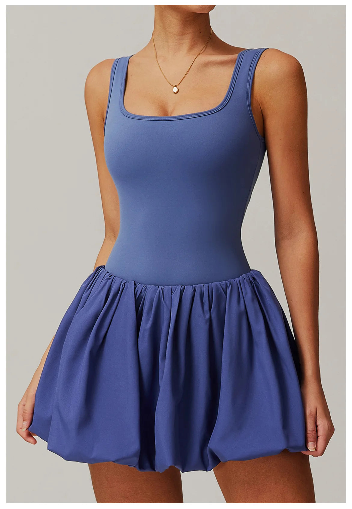 New Fake Two-piece Sports Dress Women's Anti Glare Yoga Jumpsuit Outdoor Running Fitness Tennis Skirt Workout Rompers Yoga Set