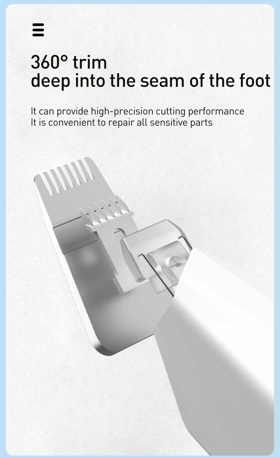ROJECO Dog Hair Trimmer Professional Pet Foot Hair Trimmer Dog Grooming Clippers for Dogs Haircut Hair Cutting Electric Shaver