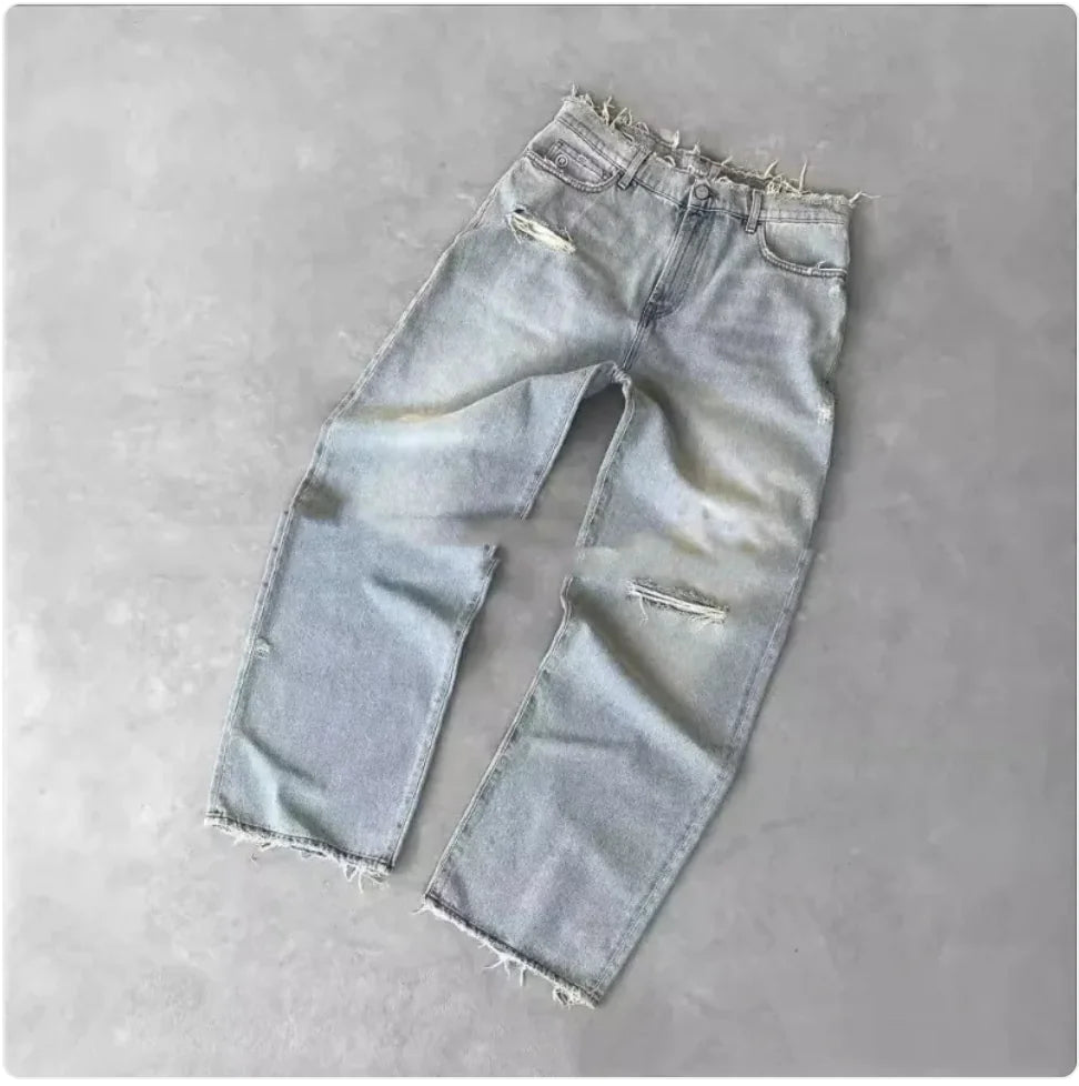European Style Ripped Jeans for Men