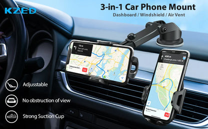 New Sucker Car Phone Holder Mobile Phone Holder Stand in Car No Magnetic GPS Mount Support For iPhone 11 Pro Xiaomi Samsung