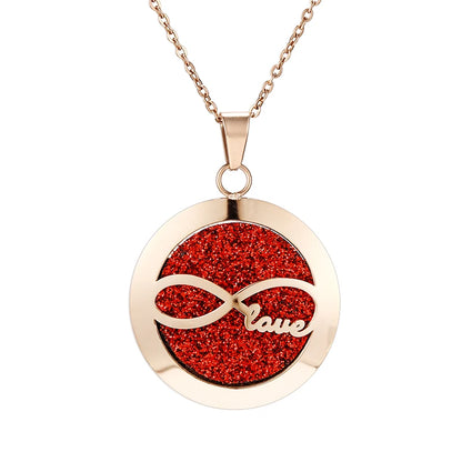 lotus necklace Aromatherapy Essential Oil Diffuser Locket  Perfume Necklace Stainless Steel Locket with Felt Pads For Woman