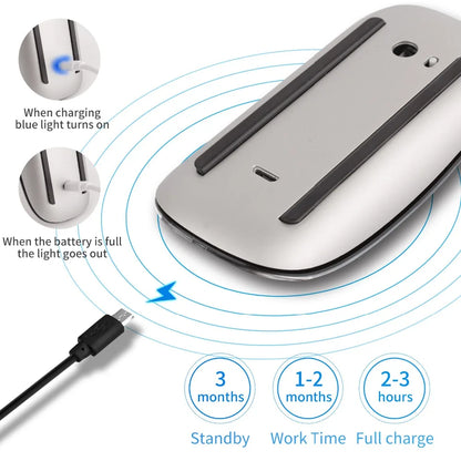 Bluetooth 5.0 wireless mouse wirelesss Rechargeable Silent Multi Arc Touch Mice Ultra-thin Magic Mouse For Laptop Ipad Mac PC