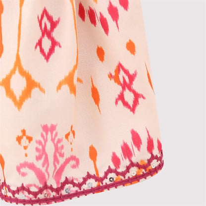 UNIZERA Autumn New Women's Fashion Versatile Sexy V-Neck Sleeveless Embroidery Beaded Print Short Top