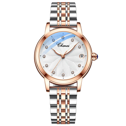 New CHENXI Women Automatic Mechanical Watch Top Brand Luxury Wrist Watch Waterproof Female Leather Business Clock Reloj de mujer