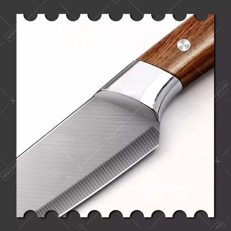 WXCOO Handmade Kitchen Knives Stainless Steel Meat Cleaver Sharp Boning Knife Slaughter Skinning Splitting Knives Fruit Knife