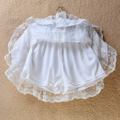 Elastic Gothic Lace Tutu Skirt Women Black Mesh Detail Petticoat Sexy Mini Tulle Skirts Party Club Wear Dancer
