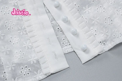 2024 New White Lace Tied Square Neck Summer T-shirts Chic Elegant Short Sleeve Tee Cotton Y2K Street Casual Bow Tie-up Top Women