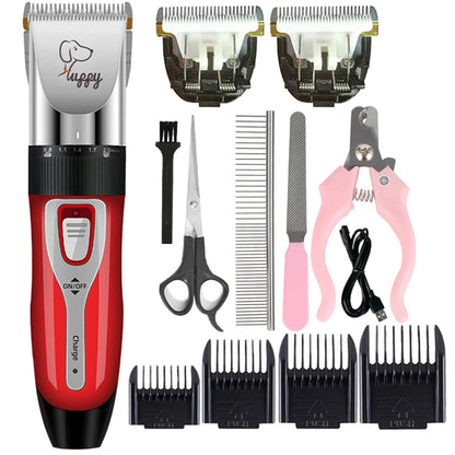 Dog Clipper Pet/Cat/Rabbit Hair Clippers Grooming  Haircut Professional Trimmer Shaver Set Pets Cordless Rechargeable Promotions