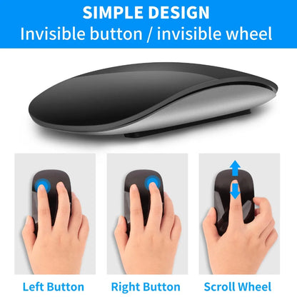 Bluetooth 5.0 wireless mouse wirelesss Rechargeable Silent Multi Arc Touch Mice Ultra-thin Magic Mouse For Laptop Ipad Mac PC