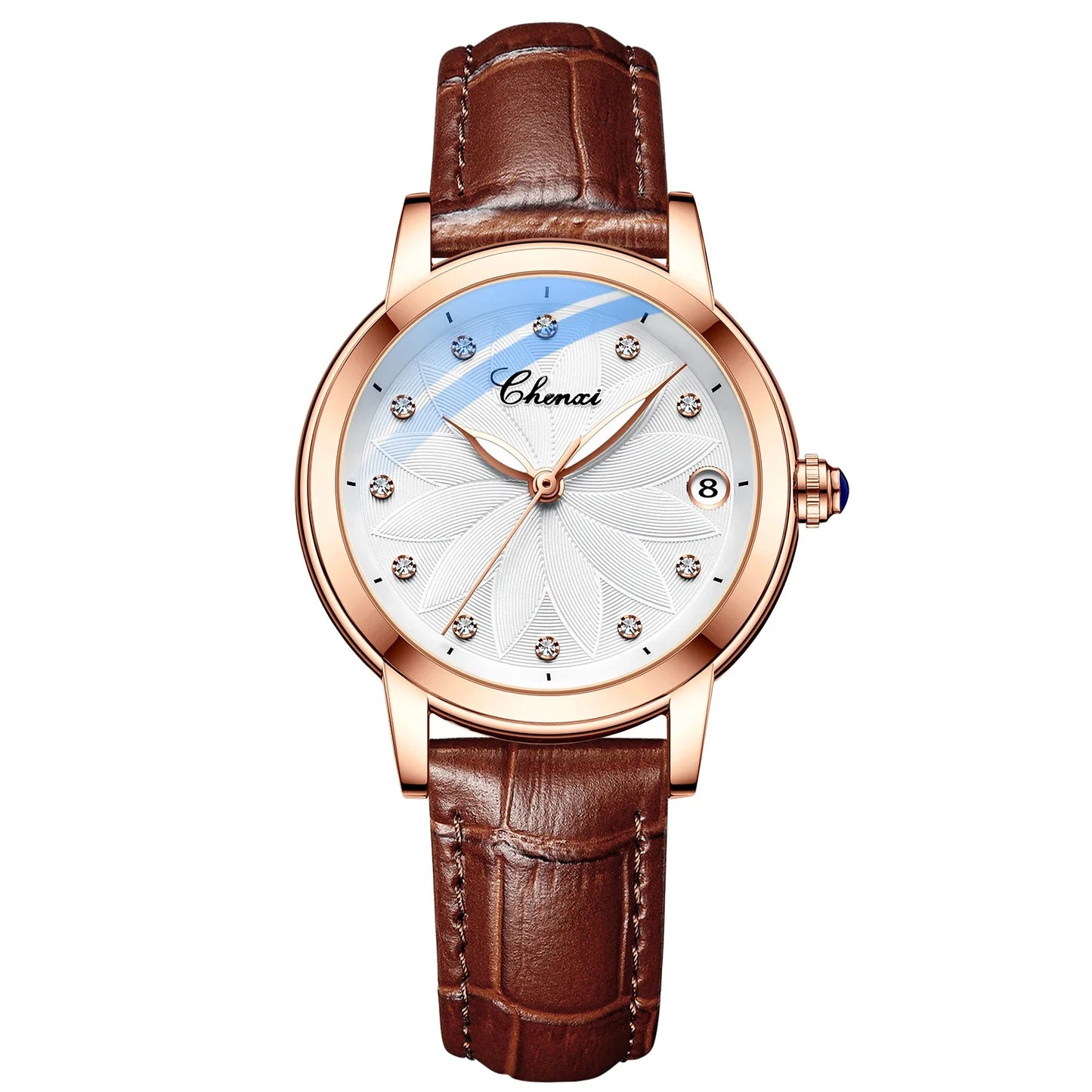 New CHENXI Women Automatic Mechanical Watch Top Brand Luxury Wrist Watch Waterproof Female Leather Business Clock Reloj de mujer