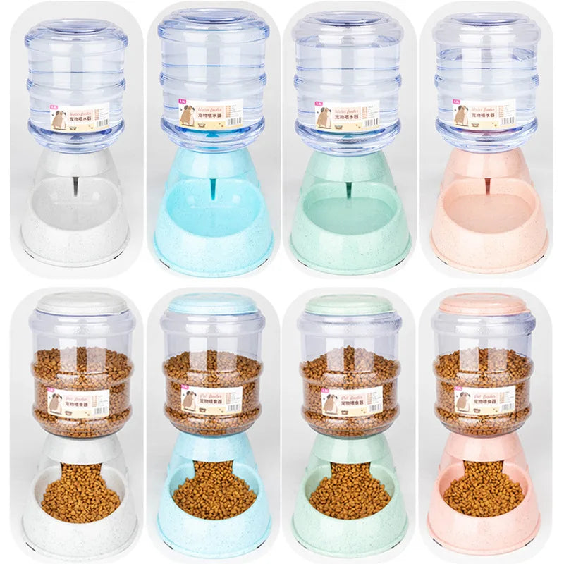 Automatic Pet Feeder & Water Bowl Set