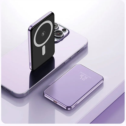 Xiaomi Ultra Slim Power Bank Mac Fast Charge Auxiliary Battery 50000mAh Magnetic Magnet Wireless Charging For IPhone Samsung