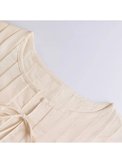 Tossy White Bandage Ribbed Tank Top Shirts For Women Hollow Out Sleeveless Slim Summer Fashion Vest Women's Lace-Up Vest Y2k Top