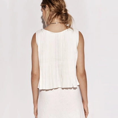 Tossy White Bandage Ribbed Tank Top Shirts For Women Hollow Out Sleeveless Slim Summer Fashion Vest Women's Lace-Up Vest Y2k Top