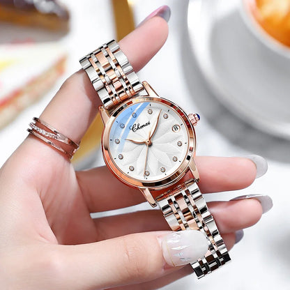 New CHENXI Women Automatic Mechanical Watch Top Brand Luxury Wrist Watch Waterproof Female Leather Business Clock Reloj de mujer