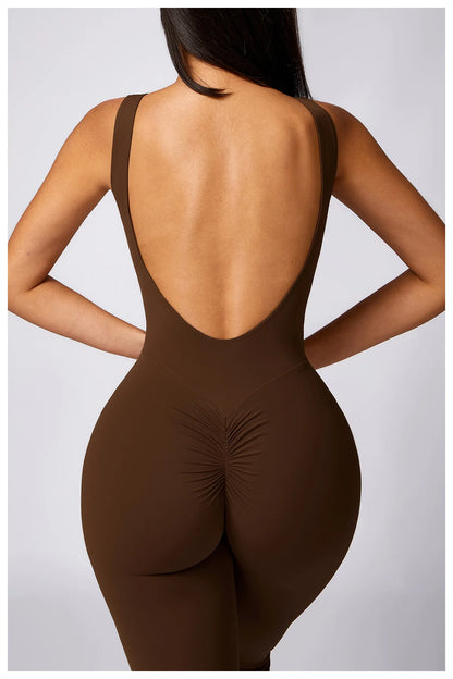 New Gym Women Training Yoga Set Sportswear Women One Piece Jumpsuit Fitness Rompers Female Workout Legging Bodysuits