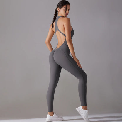 Women's Sports Shapewer Backless Yoga Jumpsuit Shorts Set Women Bodysuits Tummy Control Butt Lifting Sports Shapewea Fitness
