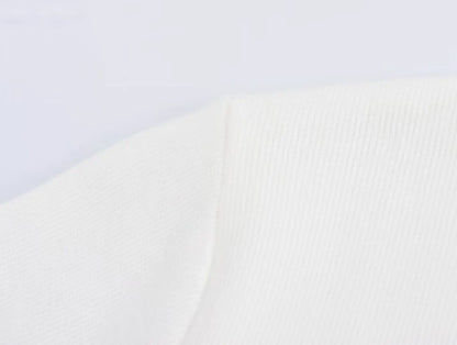 TRAFZA Women Elegant Solid Cardigan Coat Jackets Short Sleeve Metal Button Thin Knitted Shirt Female Y2K Cropped Top Outwear