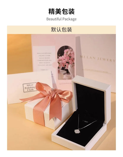 TEN CARATS 1-2CT Women's Necklace Super Sparkly D Color VVS1 Moissanite Pendant S925 sterling silver chain plated 18K white gold