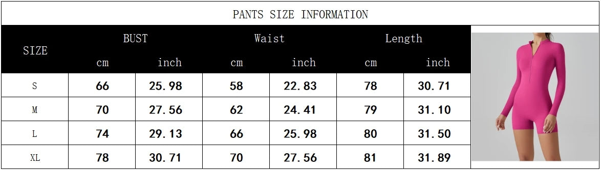 Yoga Set Women's Jumpsuits One-Piece Suit Zipper Long Sleeve Gym Push Up Workout Clothes Fitness Bodysuit Sportswear Tracksuit